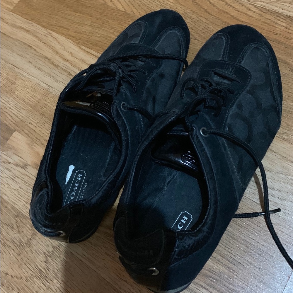 Authentic Black Coach Sneakers